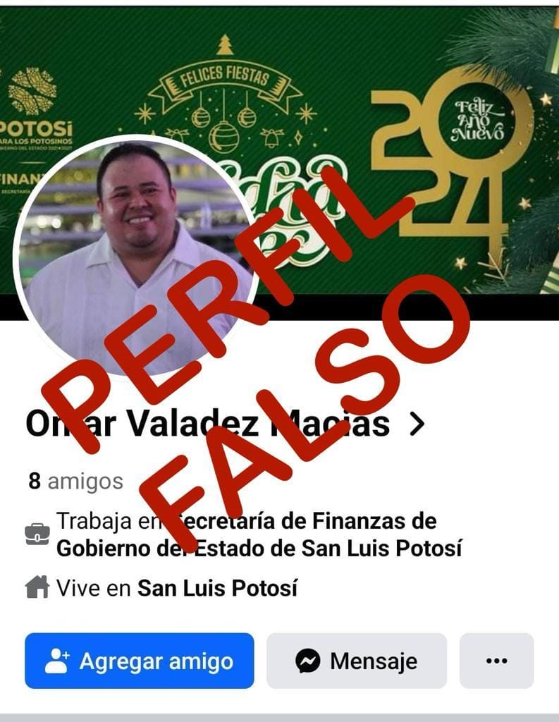 Alertan de falso perfil en redes sociales del titular de Finanzas