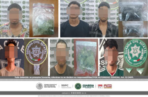 Agentes de guardia civil estatal detienen a 18 personas con narcóticos