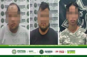 POR EL DELITO DE VIOLENCIA FAMILIAR, TRES PERSONAS SON DETENIDAS POR LA GUARDIA CIVIL ESTATAL