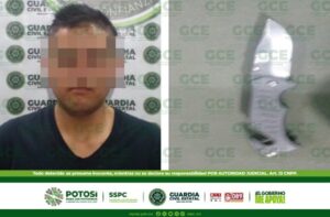 POR DEAMBULAR CON UNA NAVAJA, HOMBRE ES DETENIDO POR GUARDIA CIVIL ESTATAL