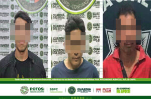 Por el delito de violencia familiar, tres hombres son detenidos por la guardia civil estatal