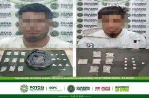 DOS PRESUNTOS NARCOMENUDISTAS SON CAPTURADOS POR LA GUARDIA CIVIL ESTATAL