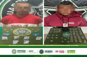 MÁS DE 50 DOSIS DE DROGA SON ASEGURADAS POR GUARDIA CIVIL ESTATAL; HAY DOS NARCOMENUDISTAS DETENIDOS