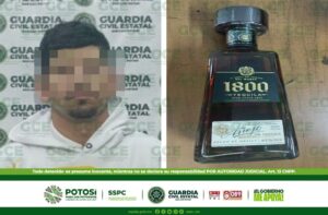 PRESUNTO ES DETENIDO POR GUARDIA CIVIL ESTATAL POR PROBABLE ROBO A SUPERMERCADO