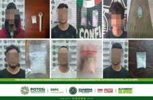 GUARDIA CIVIL ESTATAL DETIENE A 25 PERSONAS POR LA PRESUNTA POSESIÓN DE ENERVANTES