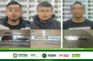 Guardia civil estatal detiene a tres hombres con armas prohibidas