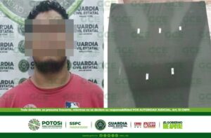 GUARDIA CIVIL ESTATAL ASEGURA 62 DOSIS DE “CRISTAL” A PRESUNTO NARCOMENUDISTA