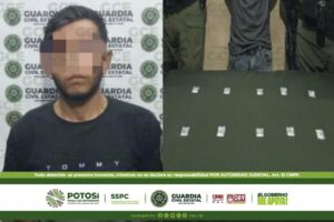 OPERATIVO DE GUARDIA CIVIL ESTATAL PERMITE CAPTURA DE NARCOMENUDISTA EN VILLA DE ZARAGOZA