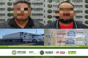 Dos hombres fueron detenidos por guardia civil estatal al atentar contra la seguridad vial y por cohecho