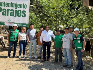 Presidente municipal supervisa mejoras en parajes naturales