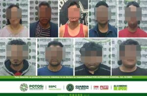 DENUNCIAS POR VIOLENCIA FAMILIAR PERMITEN DETENCIÓN DE NUEVE PERSONAS, POR AGENTES DE GUARDIA CIVIL ESTATAL