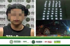 OPERATIVO ALTIPLANO SEGURO DE GUARDIA CIVIL ESTATAL PERMITE CAPTURA DE PRESUNTO CON 21 ARTEFACTOS “PONCHA LLANTAS”