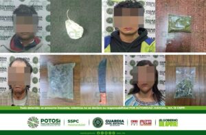 GUARDIA CIVIL ESTATAL DETIENE A 15 PERSONAS POR LA PRESUNTA POSESIÓN DE ENERVANTES