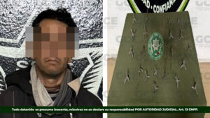En operativo «altiplano seguro», guardia civil estatal detiene a presunto con objetos prohibidos 