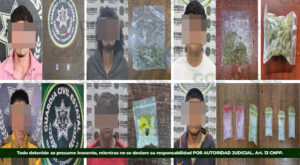 Guardia civil estatal detiene a 25 personas por probables delitos contra la salud 