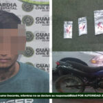 Hombre que circulaba en unidad robada,  es detenido por guardia civil estatal 