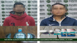 En diferentes hechos, guardia civil estatal arresta a dos personas por el delito de robo a comercio