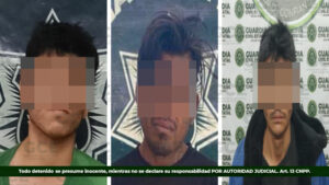 Tras asegurarles armas prohibidas,  tres hombres son detenidos por guardia civil estatal 