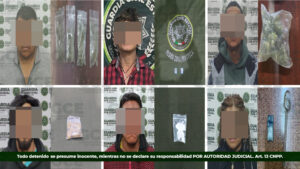 En diferentes operativos,  guardia civil estatal detiene a 26 personas,  por probable posesión de estupefacientes 