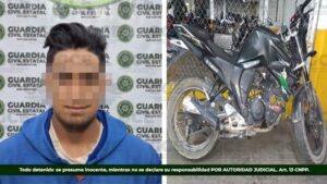 MOTOCICLISTA ES DETENIDO POR GUARDIA CIVIL ESTATAL, TRAS ATENTAR CONTRA LA SEGURIDAD VIAL