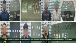 GUARDIA CIVIL ESTATAL ASEGURA A 22 PERSONAS, POR EL PROBABLE DELITO DE POSESIÓN DE DROGA
