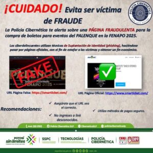 SECRETARÍA DE SEGURIDAD ESTATAL EMITE RECOMENDACIONES PARA EVITAR FRAUDES EN LA COMPRA DE BOLETOS