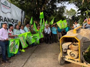 Inicia construcción de muro de contención en Tetlama para prevenir riesgos por deslaves