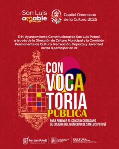 Por cerrar convocatoria para ser parte del Consejo Ciudadano de Cultura