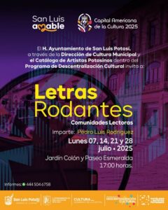 Programa de descentralización cultural presenta: “Letras Rodantes” en el jardín Colón
