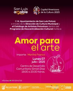 Taller por Amor al arte con Martha Franco nuevamente en el Centro Comunitario Simón Díaz