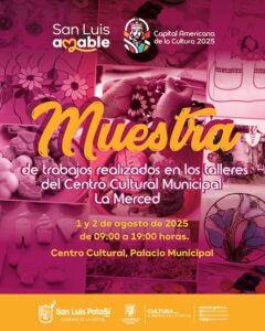 Talleristas del Centro Cultural La Merced exponen trabajos en Palacio Municipal