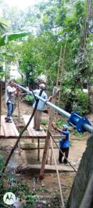 Atiende Ayuntamiento de Matlapa reparación de tubería en Tlamaya, Nexcuayo