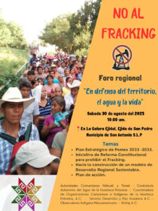 Foro Regional en Defensa del Territorio el Agua y la Vida, inicio a la lucha contra el fracking.