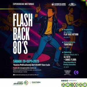 FLASHBACK 80’S ENCENDERÁ EL CEART CON MÚSICA, BAILE Y NOSTALGIA OCHENTERA