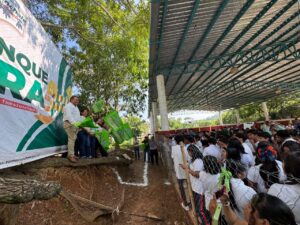 Arranca construcción de nueva aula en telesecundaria   “Julián Carrillo Trujillo”   de El Piñal