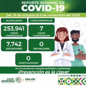 7 NUEVOS CASOS DE COVID EN LA ENTIDAD