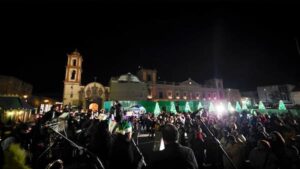 BANDA DE MÚSICA DEL ESTADO OFRECE CONCIERTO NAVIDEÑO EN LA PLAZA DE FUNDADORES