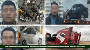 EN DIFERENTES OPERATIVOS DE SEGURIDAD, GUARDIA CIVIL ESTATAL ASEGURA A PRESUNTOS CON VEHÍCULOS HURTADOS