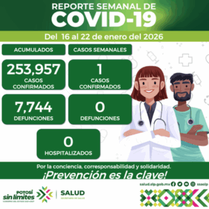 SLP PRESENTA 1 NUEVO CASO DE COVID EN NIÑA DE 1 AÑO