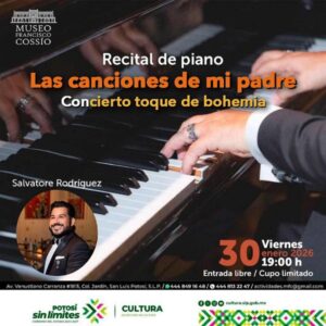 SECULT INVITA AL RECITAL DE PIANO “LAS CANCIONES DE MI PADRE”
