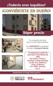 INFONAVIT ACTIVA PUNTO DE VENTA DE VIVIENDAS DEL BIENESTAR EN CHARCAS