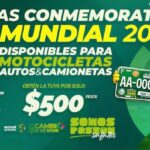 PLACAS MUNDIALISTAS PARA MOTOS YA ESTÁN DISPONIBLES