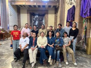 ESTUDIANTES DE LA UASLP E INAH REALIZAN LIMPIEZA DE IMÁGENES DE TEMPLO DE LA COMPAÑÍA.