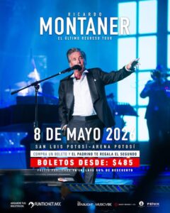 COMPRA UN BOLETO Y EL PADRINO TE REGALA OTRO PARA RICARDO MONTANER