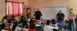 Guardia Civil Estatal realiza acciones de prevención del delito y proximidad social en Matehuala