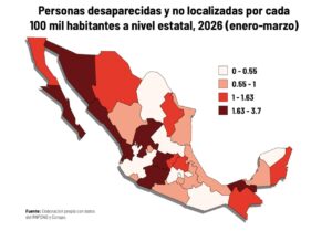Reporte nacional destaca reducción de desapariciones en San Luis Potosí