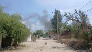 GOBIERNO ESTATAL CONTROLA INCENDIO EN ZONA INDUSTRIAL