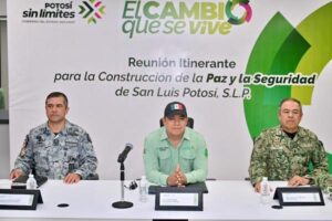 MÉXICO EVALÚA CONSTATA DISMINUCIÓN DE VIOLENCIA LETAL EN S.L.P.