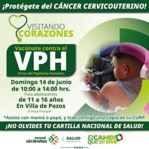 GOBIERNO ESTATAL REFUERZA VACUNACIÓN CONTRA EL VIRUS DEL PAPILOMA HUMANO