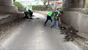 Gobierno estatal realiza limpieza en bulevar Río Españita tras lluvias